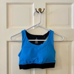 Senita Hustle Sports Bra Ocean Blue Size Small NWT